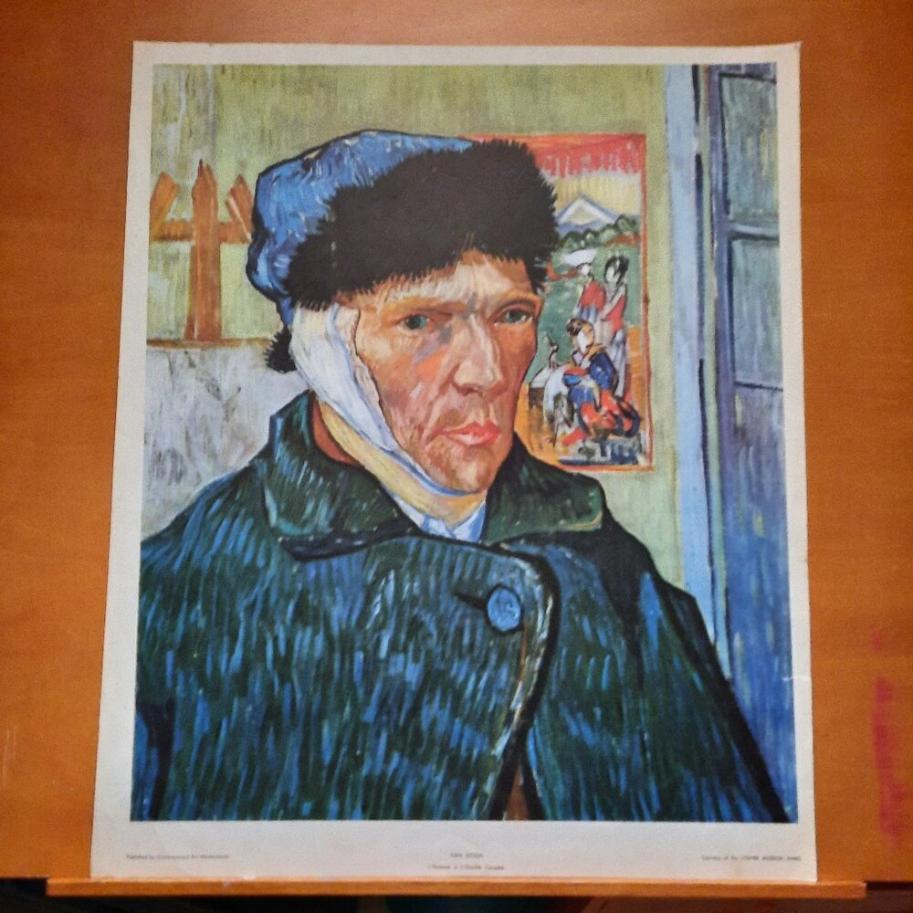 Art Print, "Self-portrait with Bandaged Ear" by Vincent van Gogh